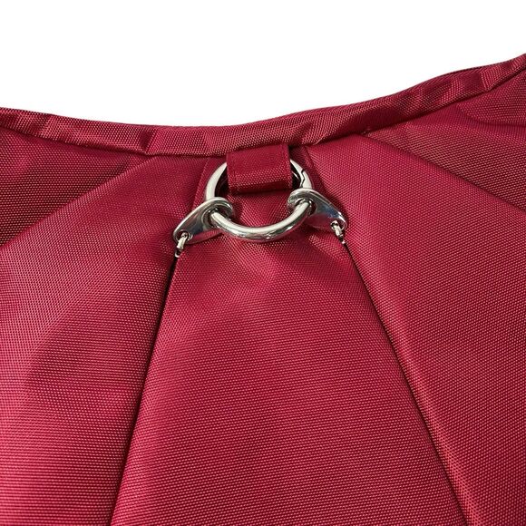 TRAVELON Red Full Zip Crossbody Purse Travel Bag-Adjustable Strap-Zip-Pockets - Picture 2 of 16